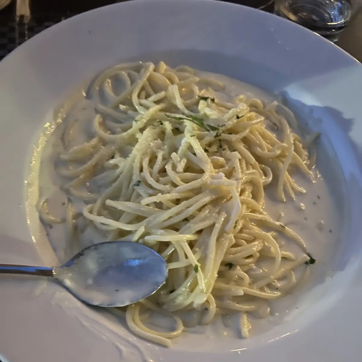 Fettuccine Alfredo w Chicken