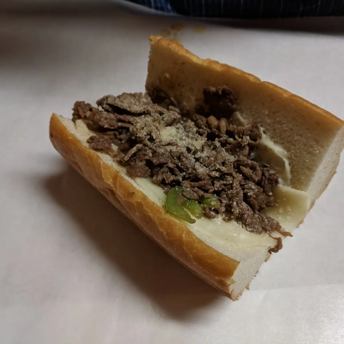 Pepper Steak Philly Sandwich