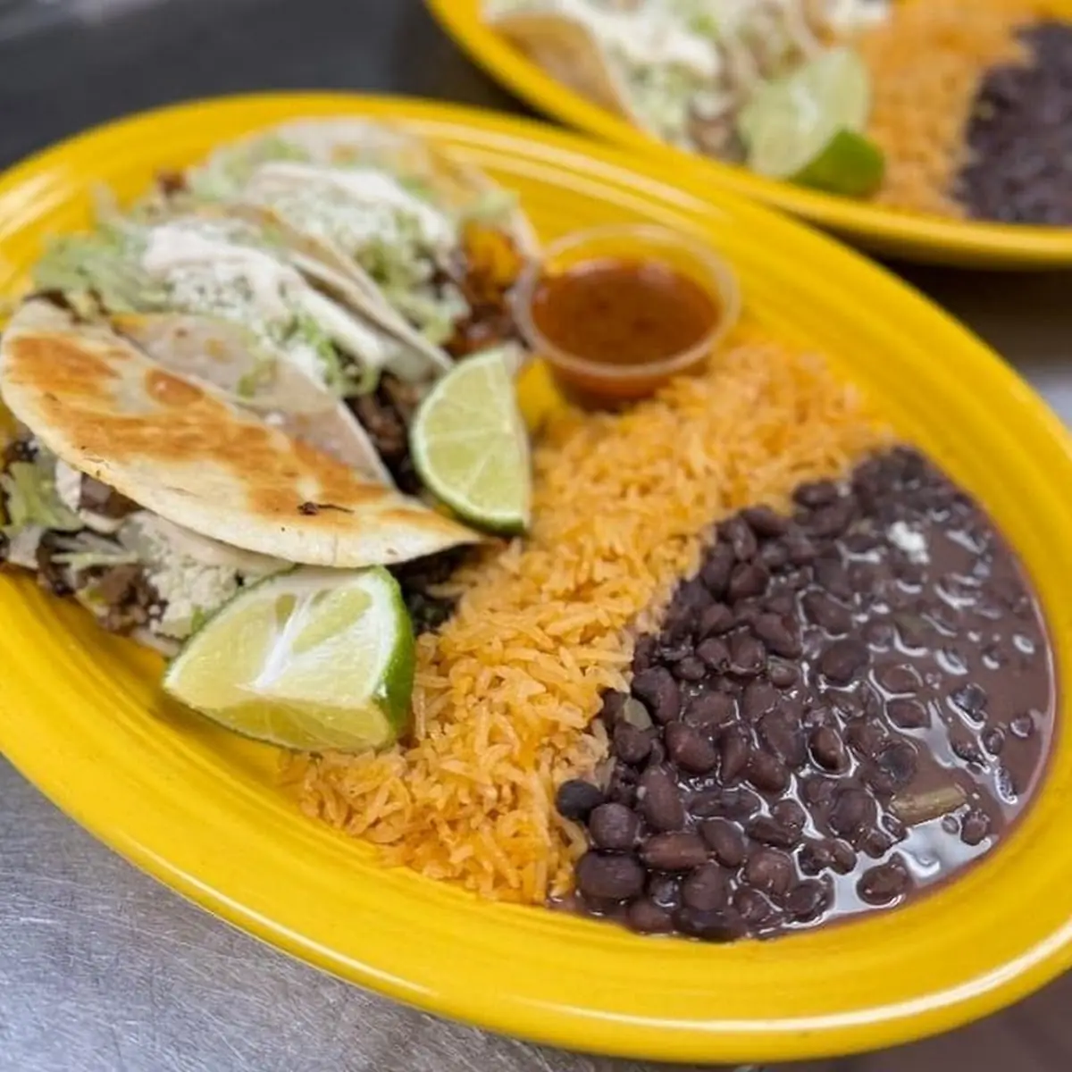 Tacos with Rice and Black Beans