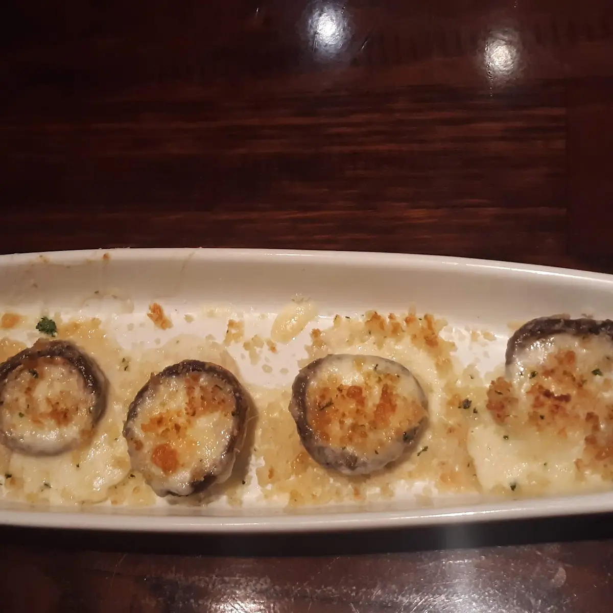 White Cheddar Stuffed Mushrooms