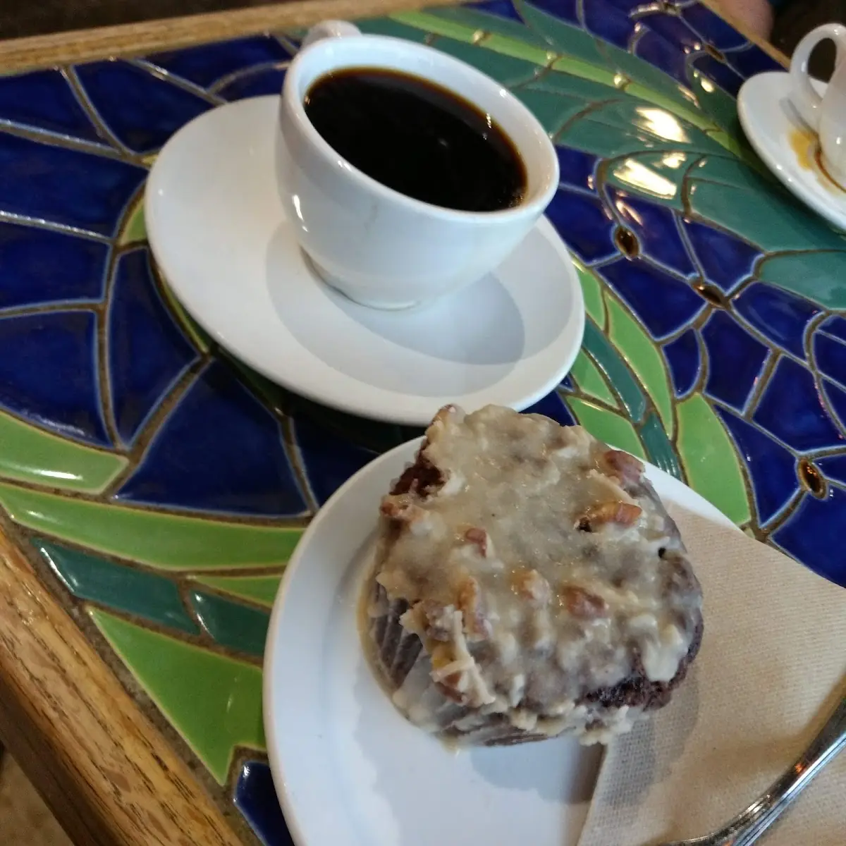 Coffee and German Chocolate Cake