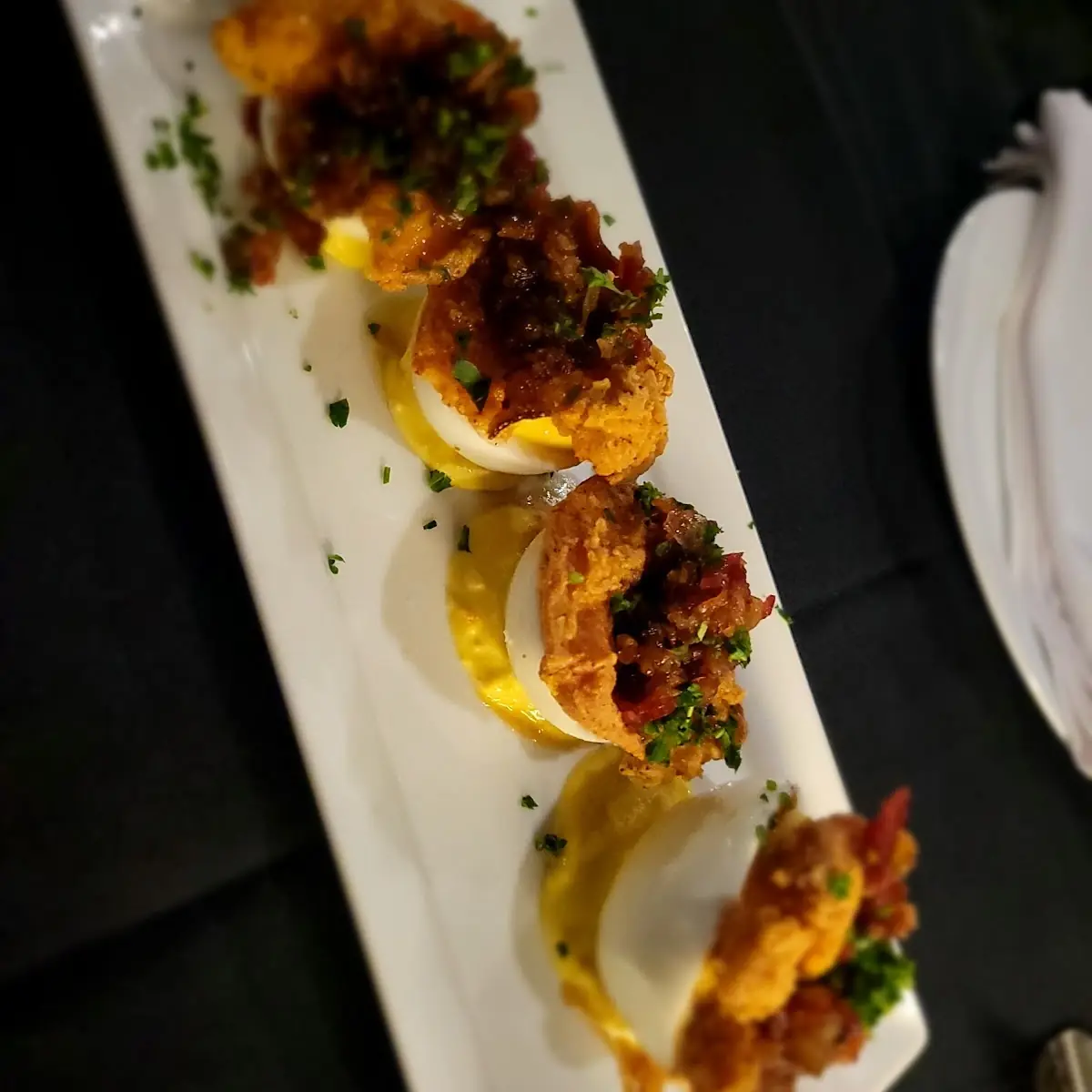 Special Snow Crab Fried Deviled Egg