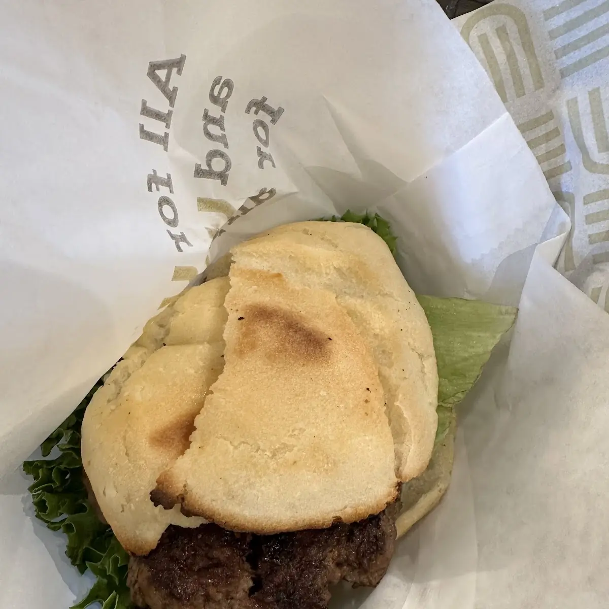 Burger with Gluten Free Bun