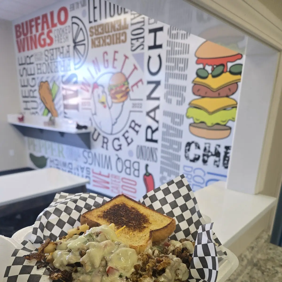 Turkey Buger Texas Toast Loaded Steak Fries
