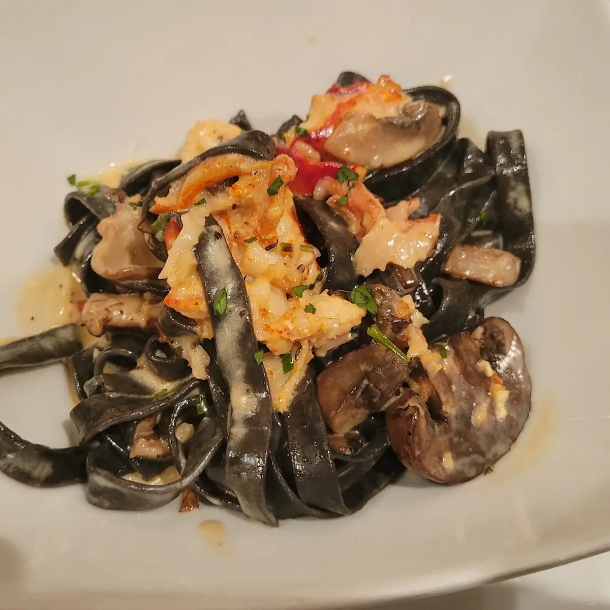 Lobster Black Fettuccine Alfredo