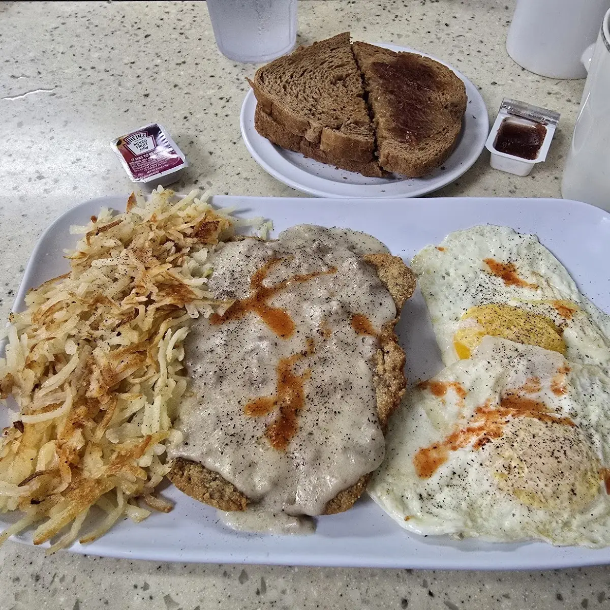 Eggs Country Fried Steak