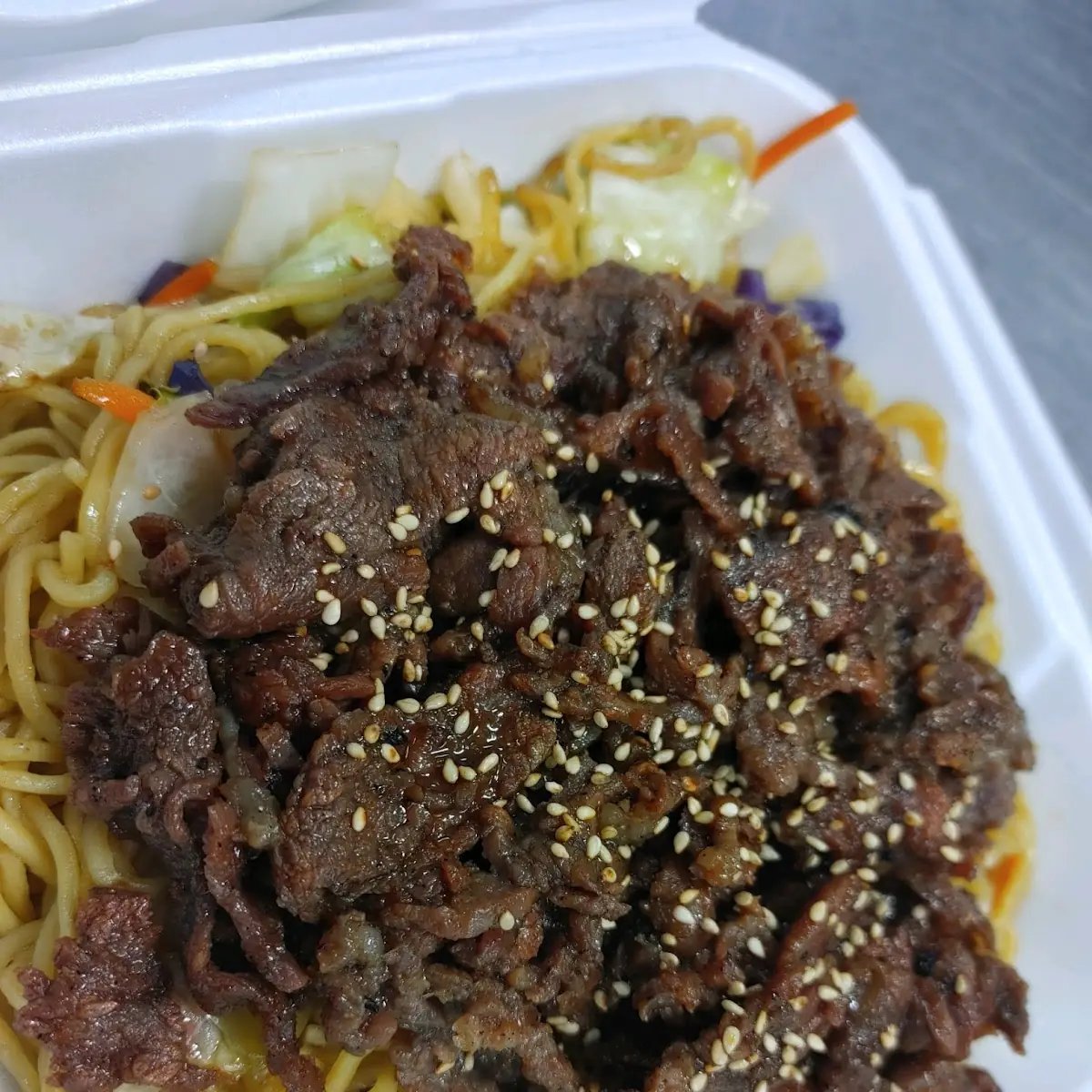 Teriyaki Beef Noodle Plate
