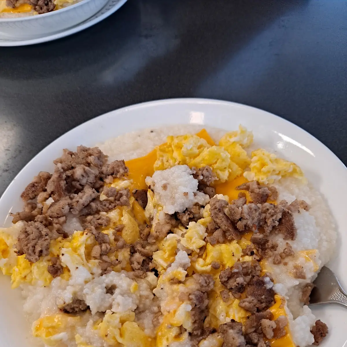Sausage Egg & Cheese Grits Bowl