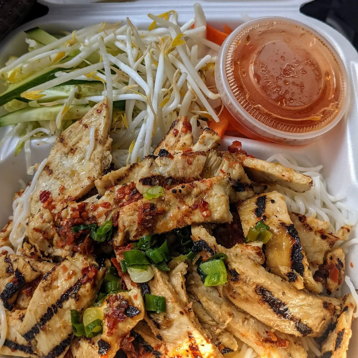 Spicy Chicken Noodle Plate