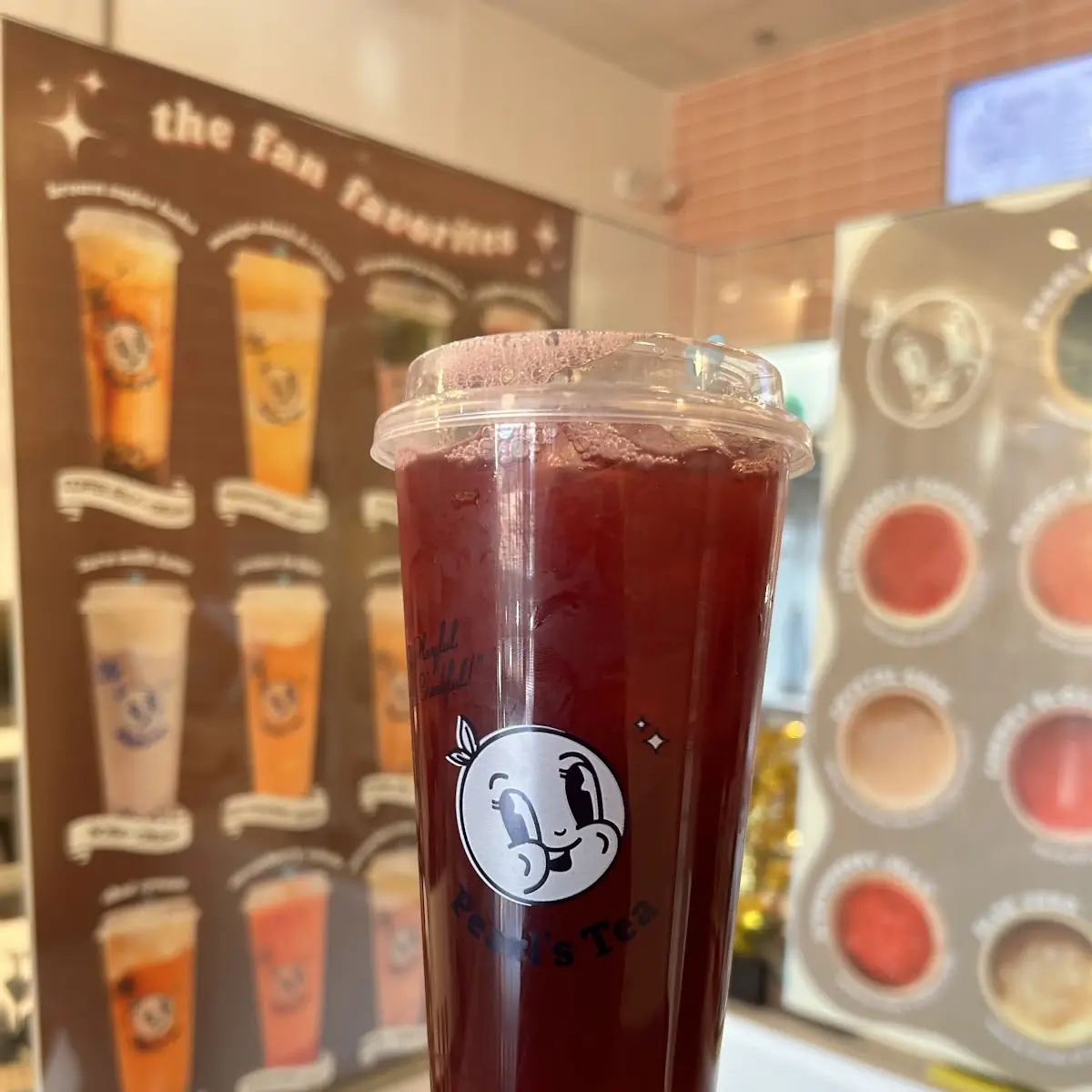 Raspberry Hibiscus Fruit Tea with Lychee Jelly