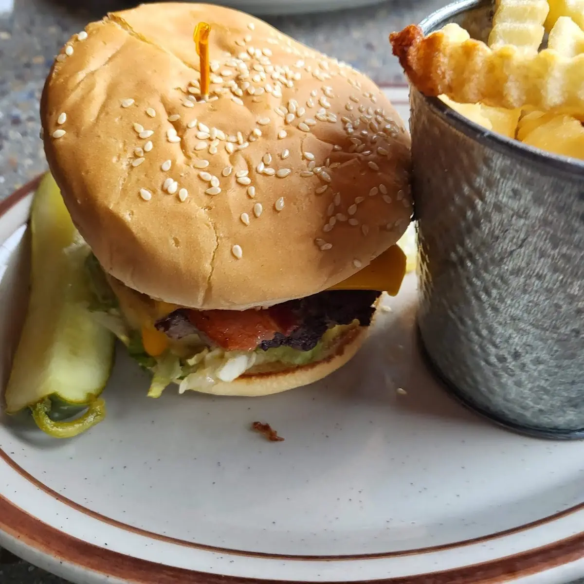 Bacon Cheeseburger with Fries