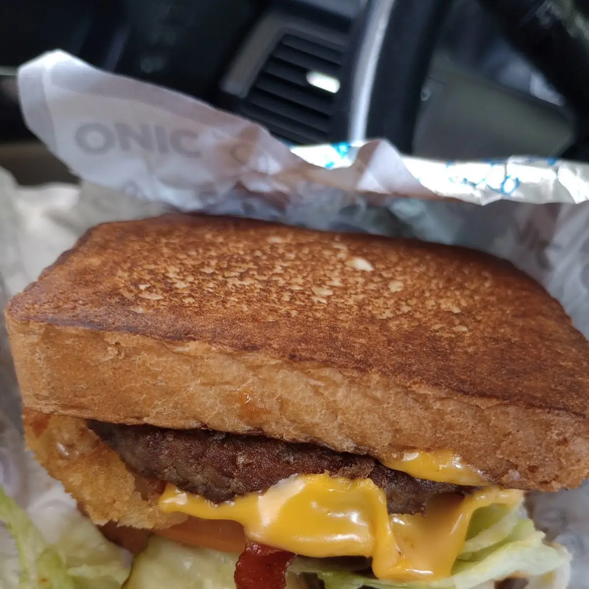 Toaster Bacon Cheeseburger