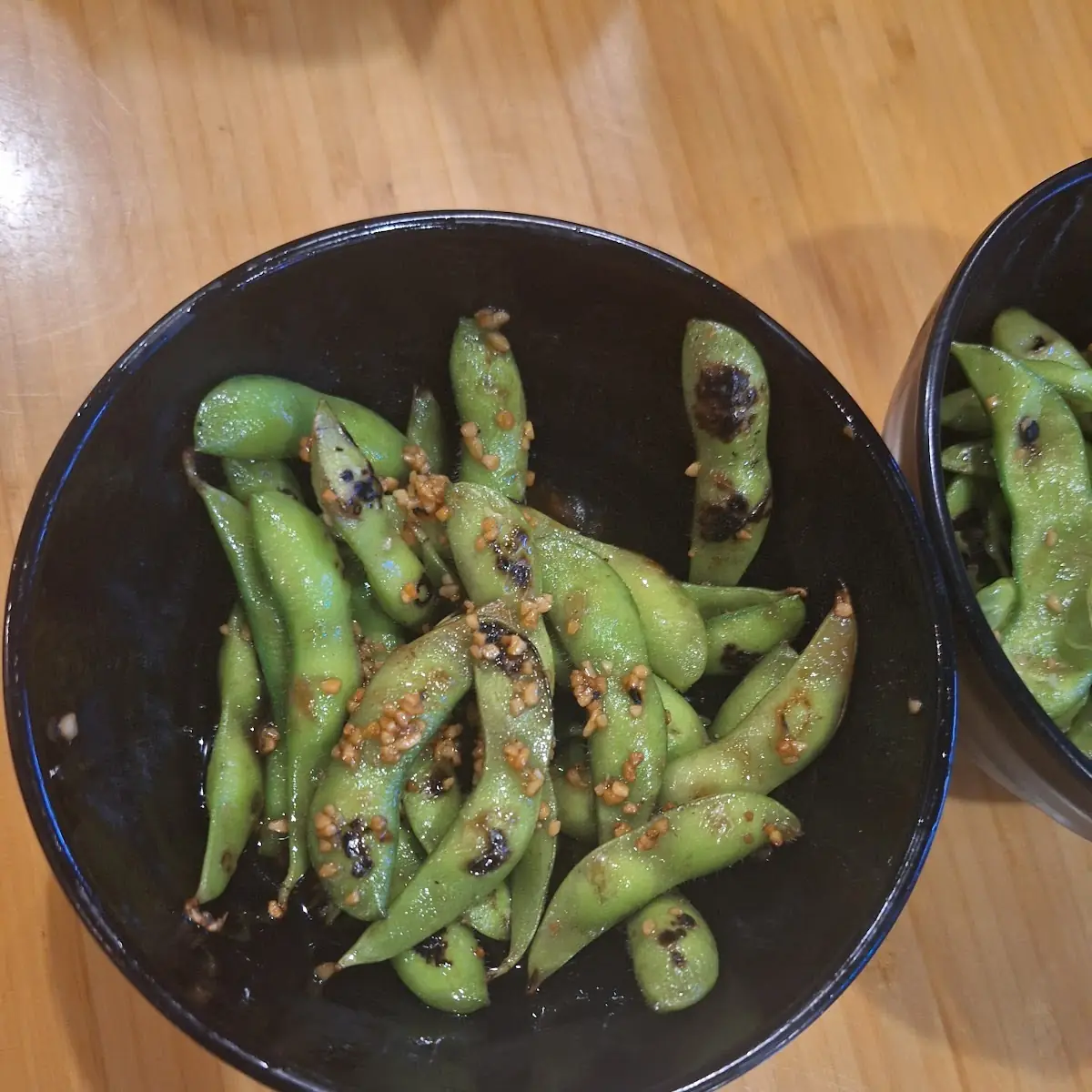 Spicy Garlic Edamame