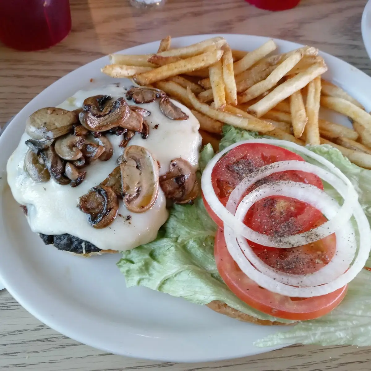 Mushroom Swiss Burger