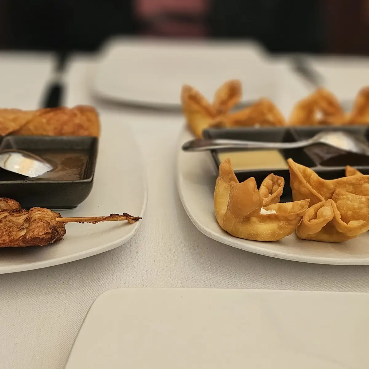 Crab Rangoon and Teriyaki Chicken Appetizer