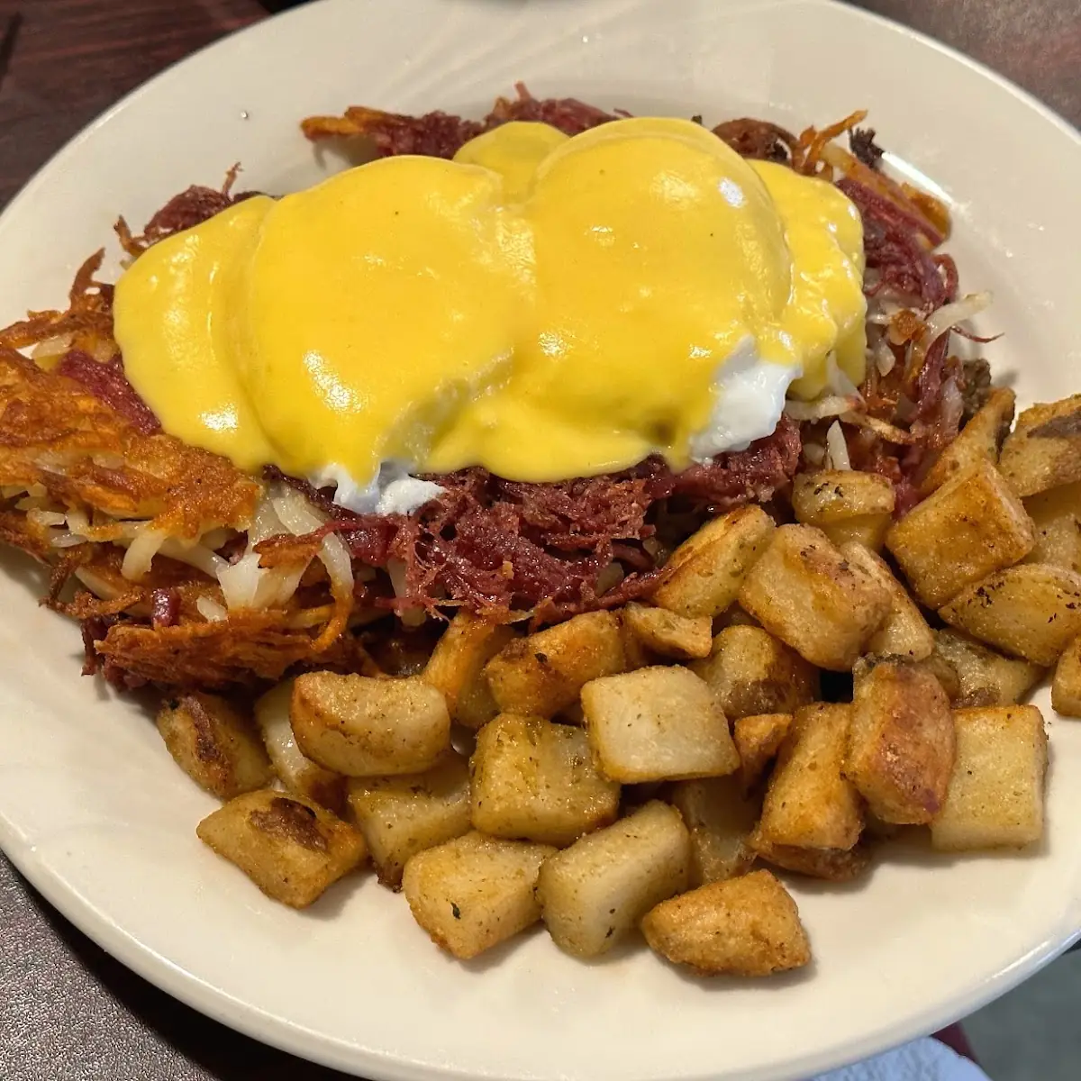 Corned Beef Hash Benedict