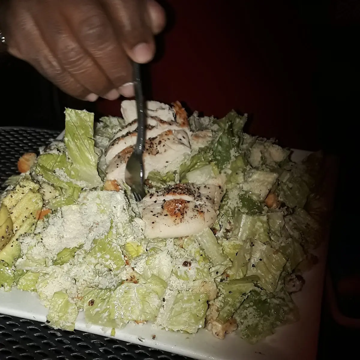Huge Chicken Caesar Salad