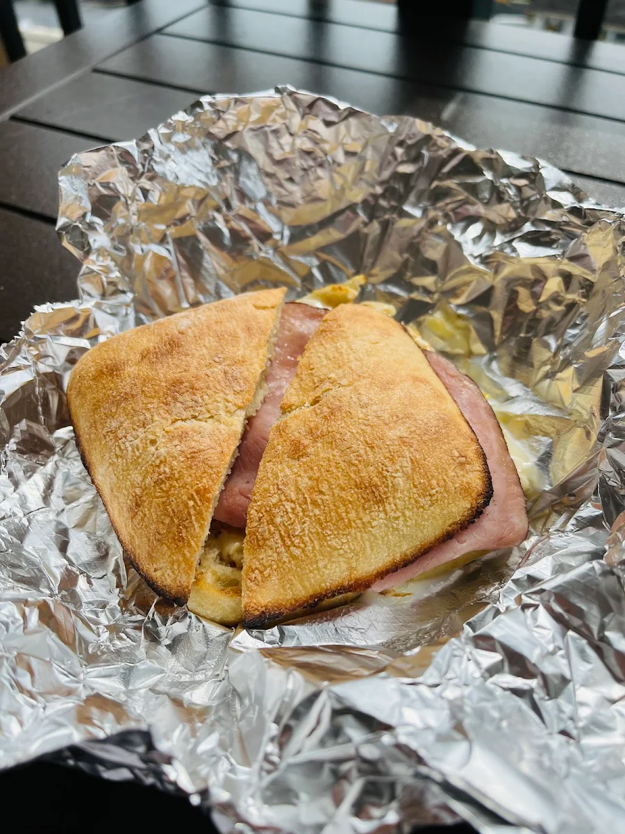 Ham Egg and Cheese on Ciabatta