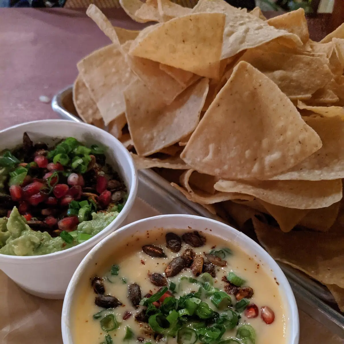 Queso and Guacamole
