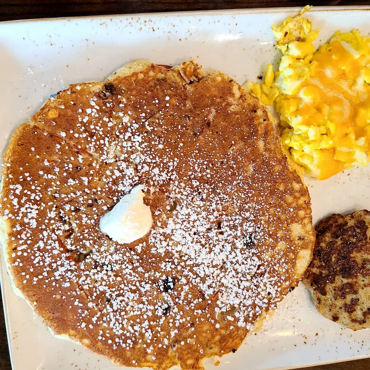 Cinnamon Chip Pancake Breakfast