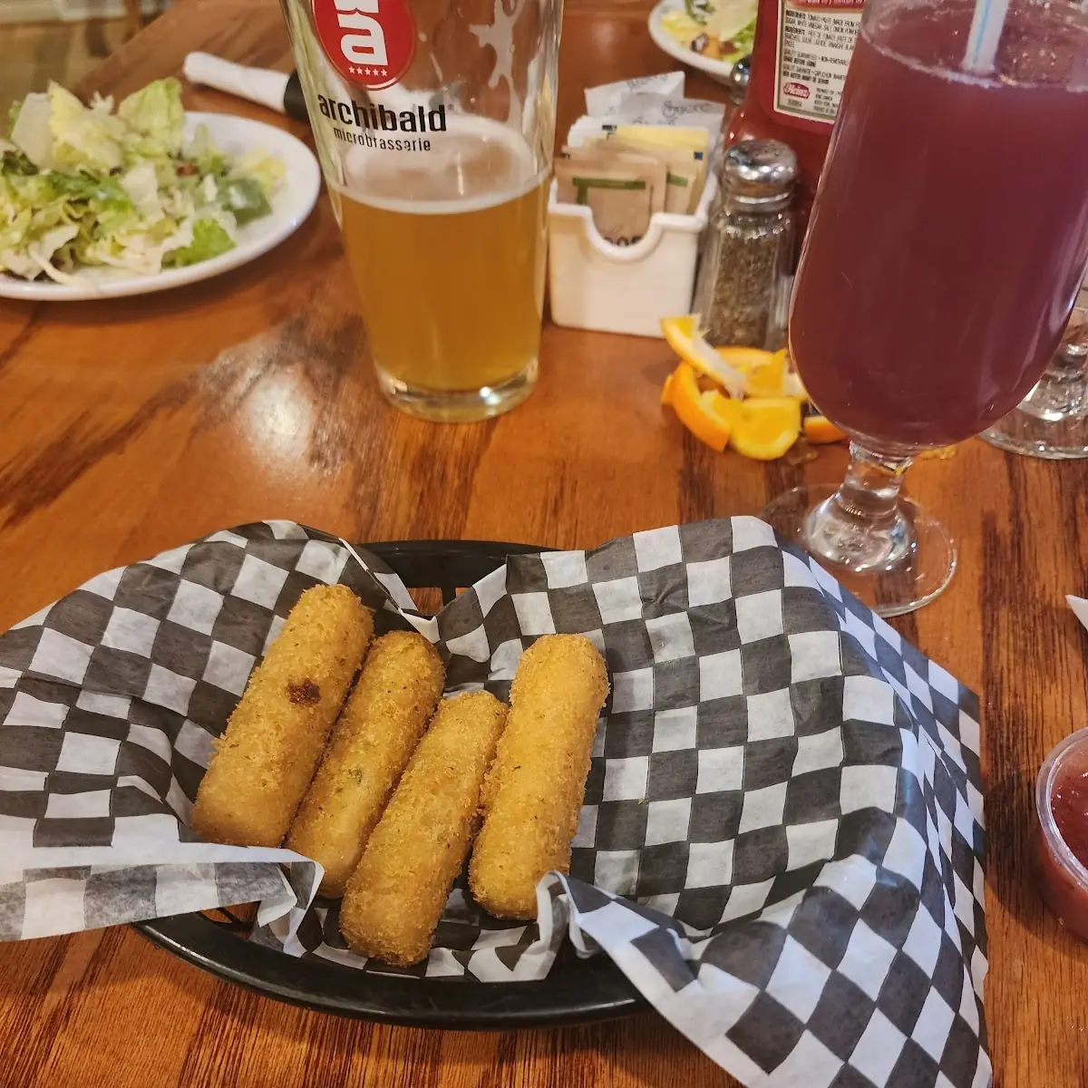 Bâtonnets de Fromage, Resto-Bar le Douglas