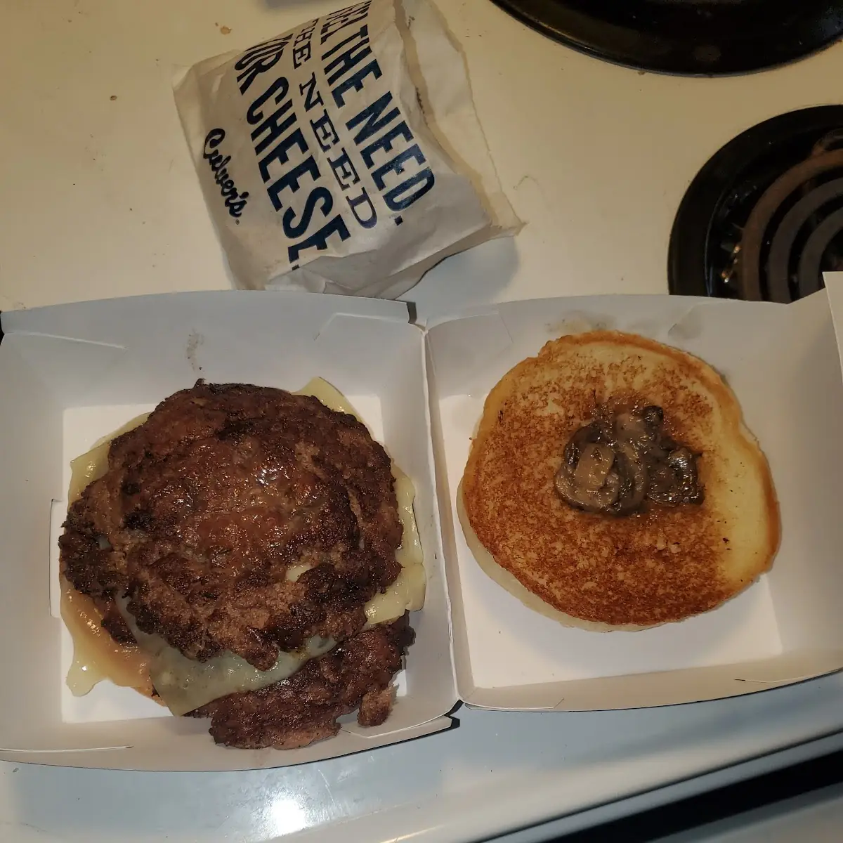 Mushroom Swiss Burger