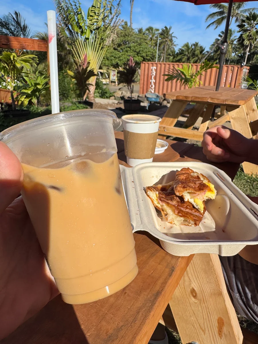 Bacon Egg and Cheese Croissant Sandwich