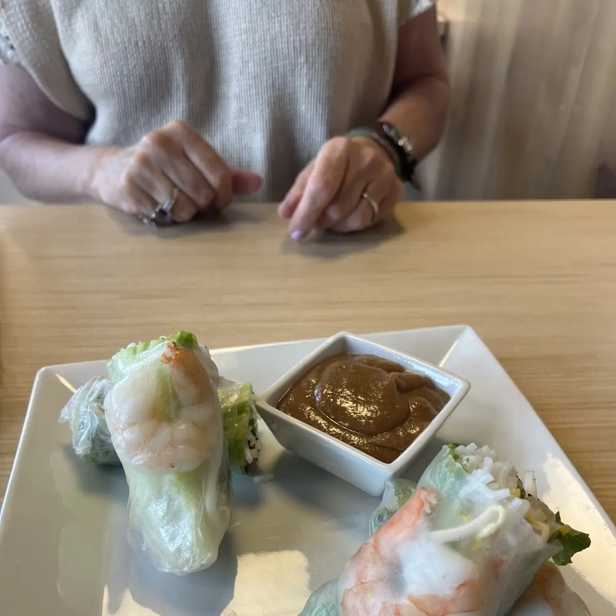 Fresh Spring Rolls with Peanut Dipping Sauce