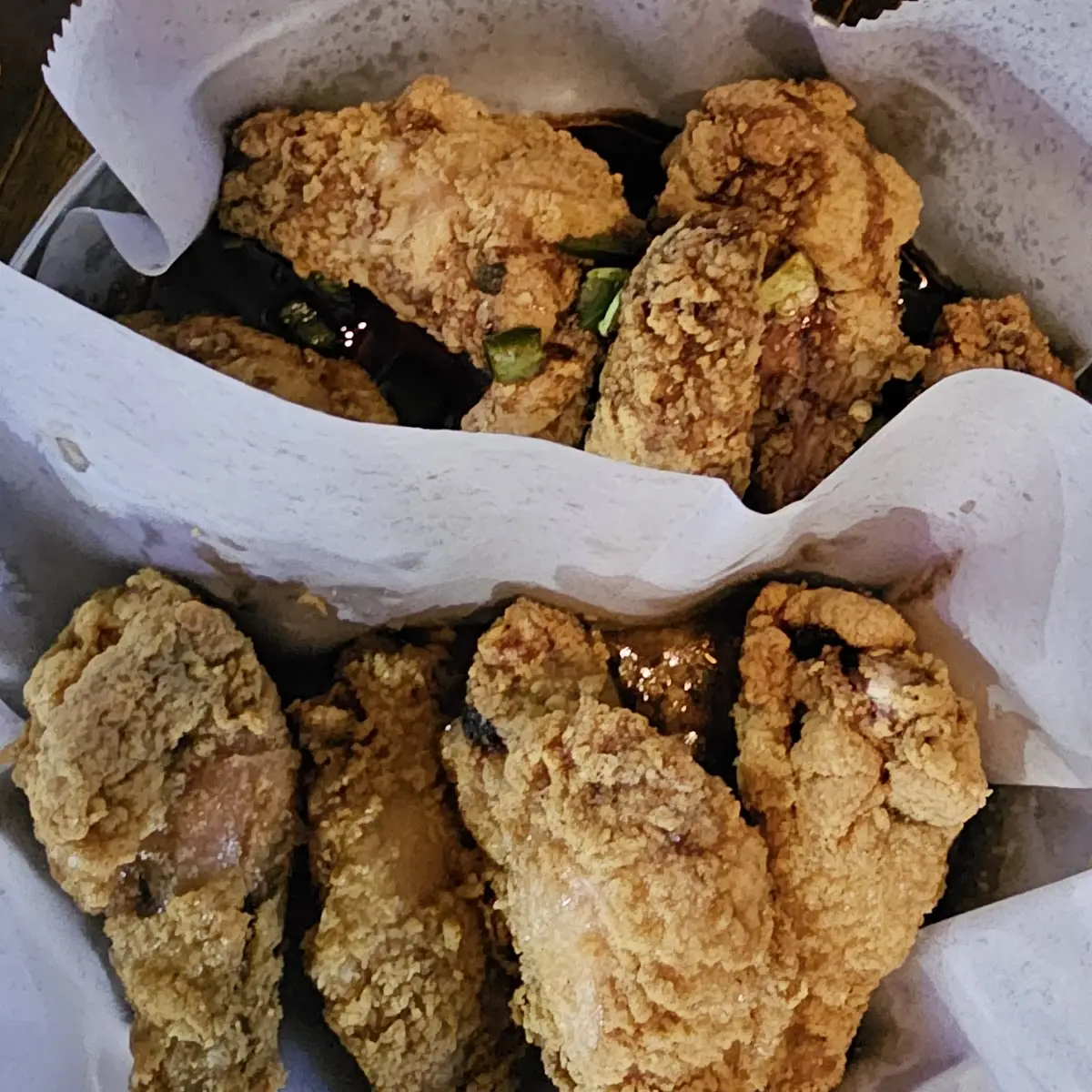 Half Original and Half Sweet and Spicy Chicken