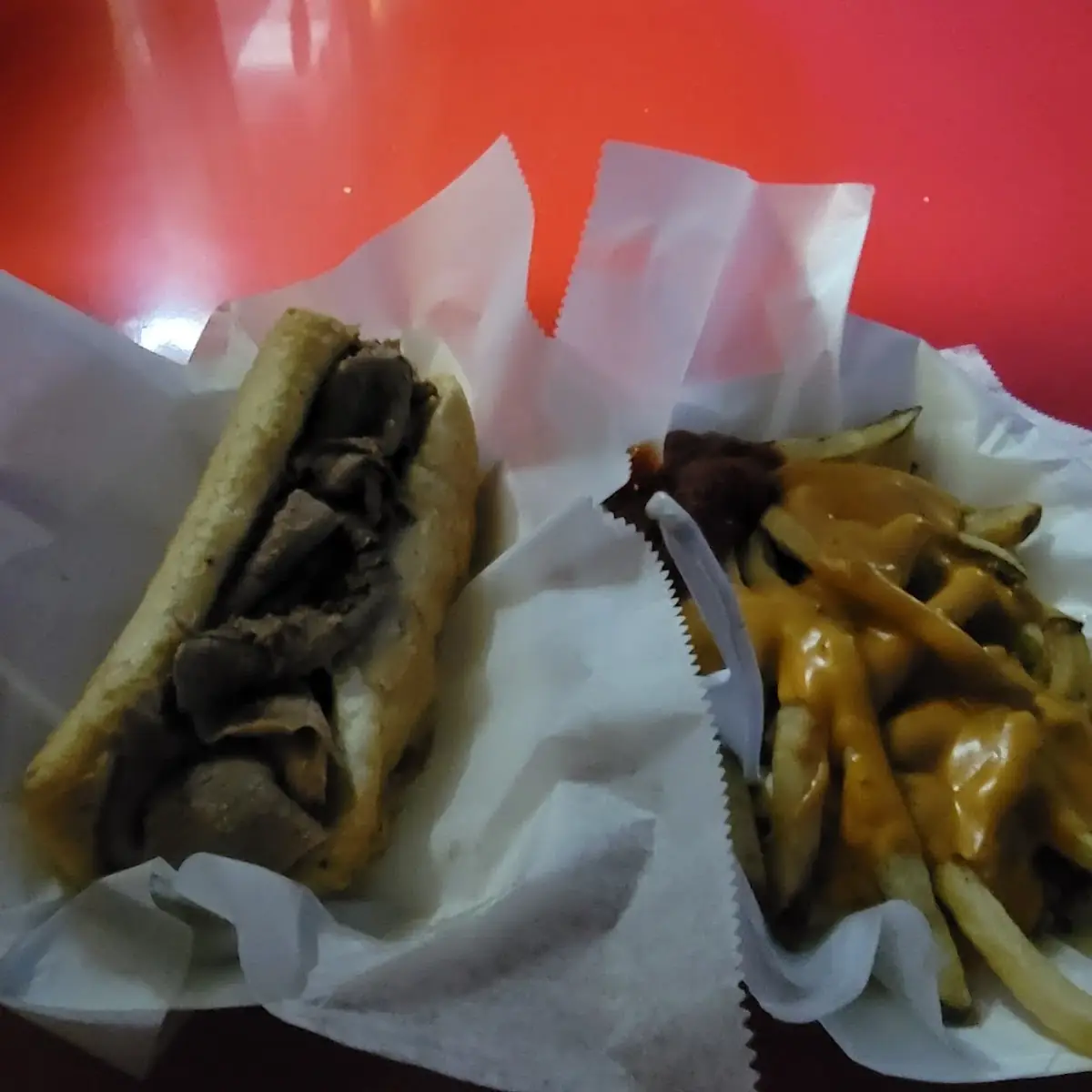 Italian Beef with Cheese Fries