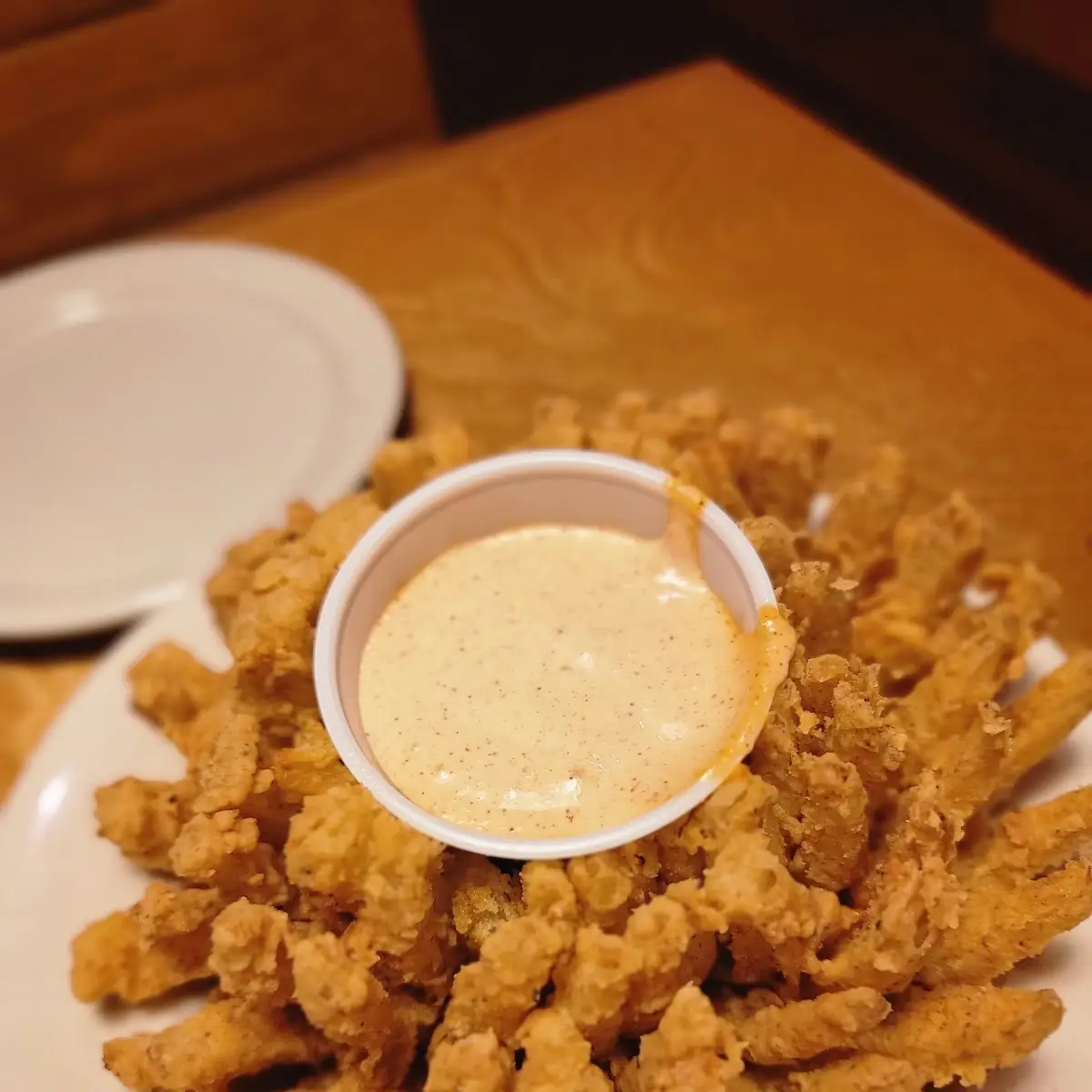 Fried Onion Blossom with Dipping Sauce