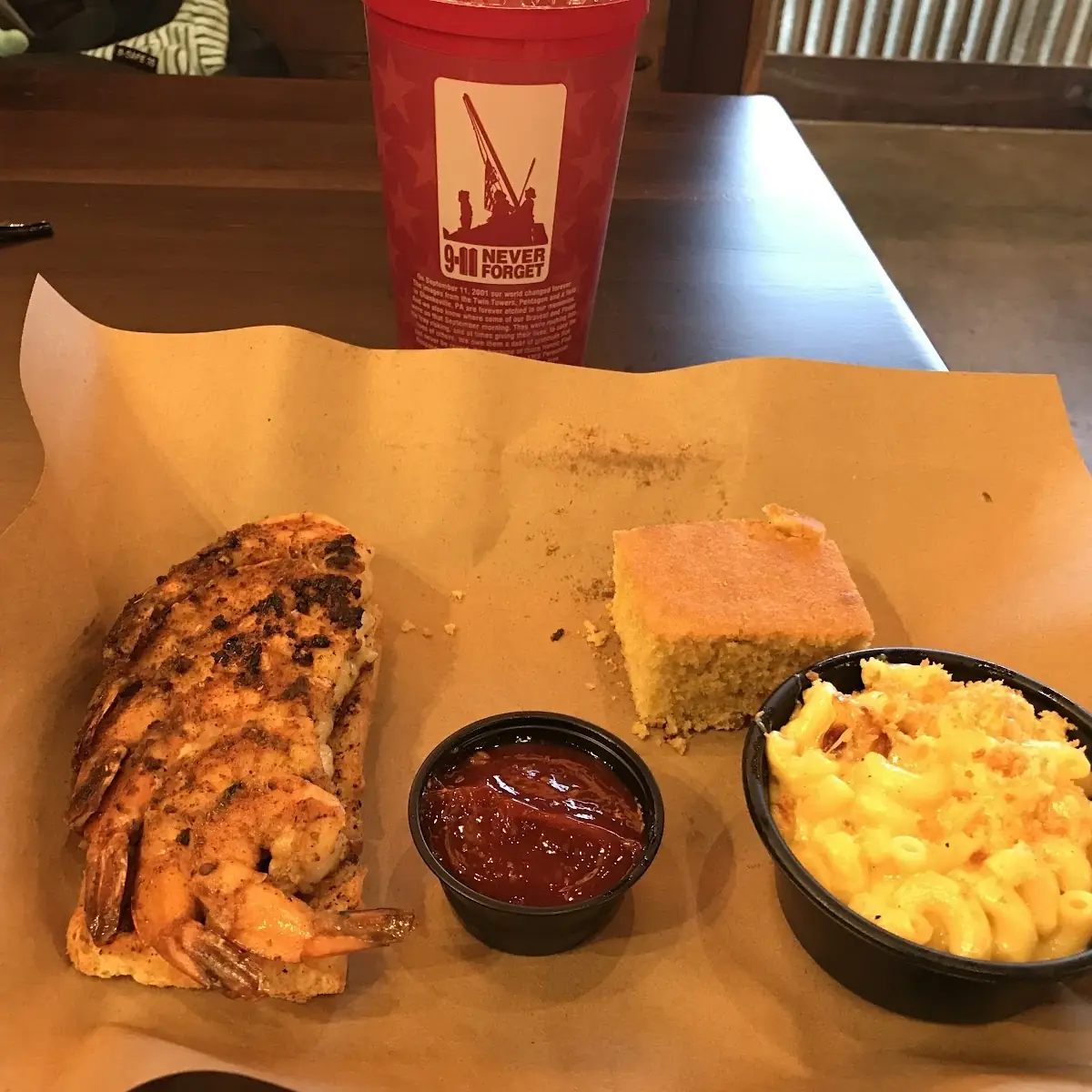 Grilled Shrimp Black Plate Special