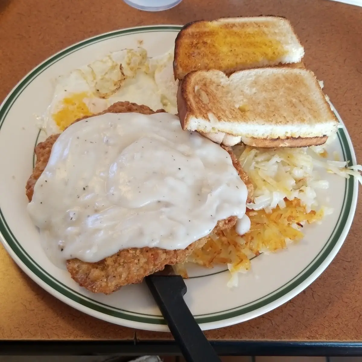 Chicken Fried Steak and Eggs