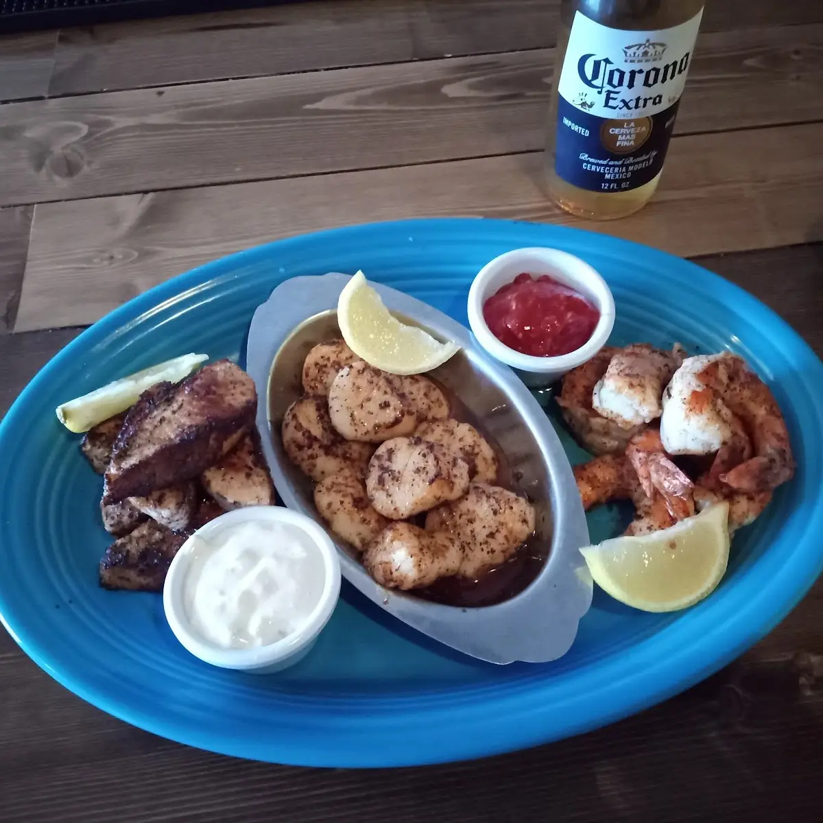 Blackened Seafood Platter