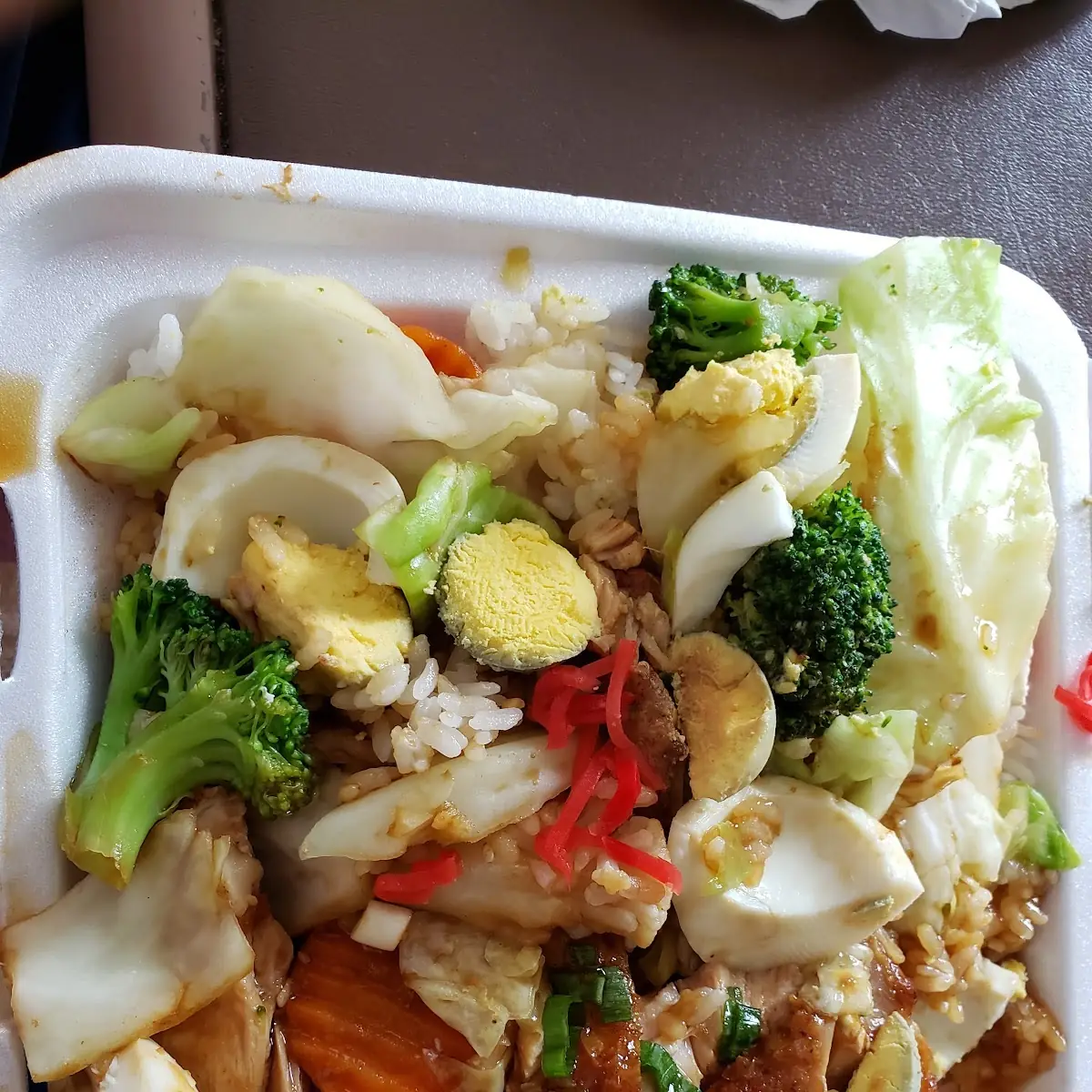 Beef Bowl with Vegetables Fried Rice
