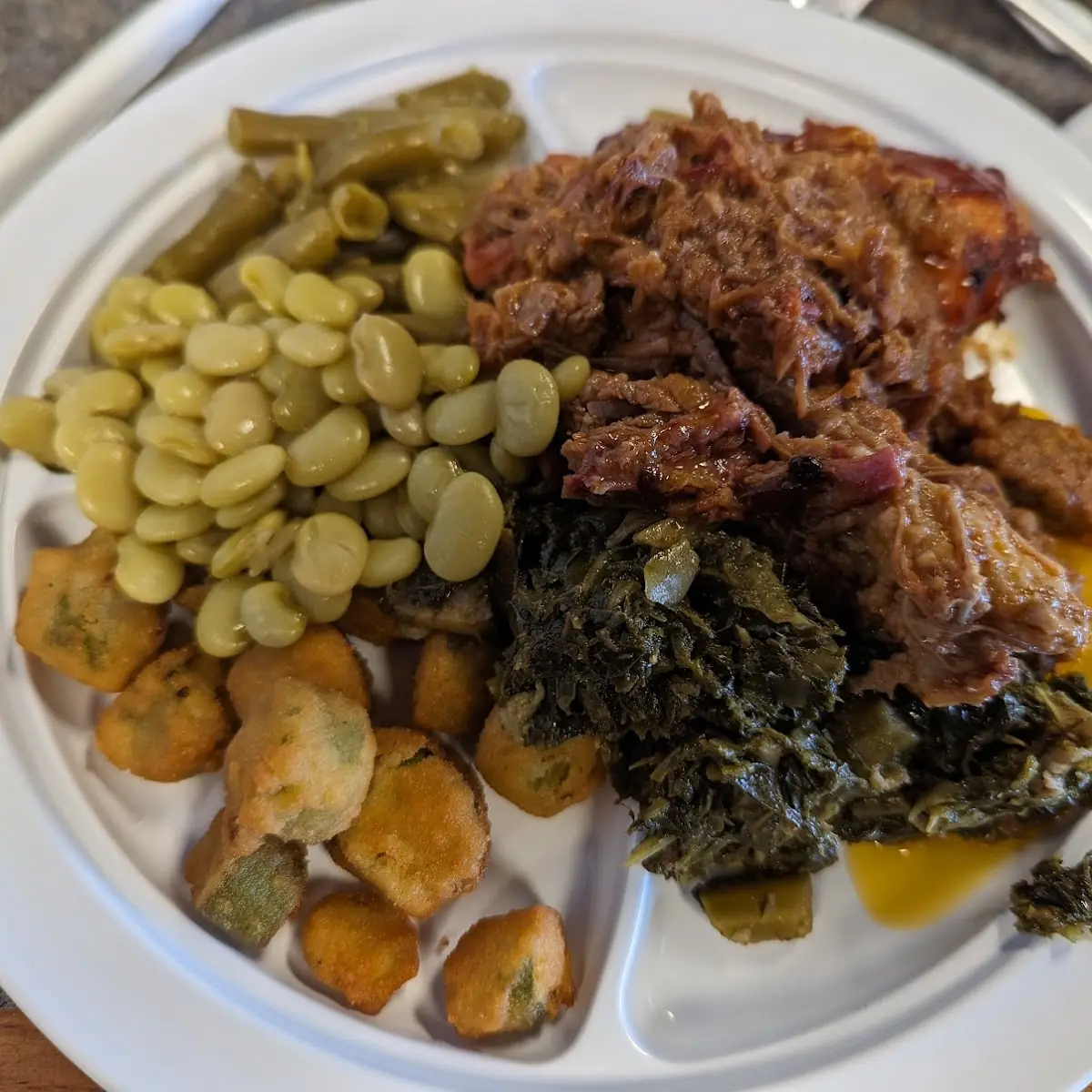 Collards Mac N Cheese or Brunswick Stew