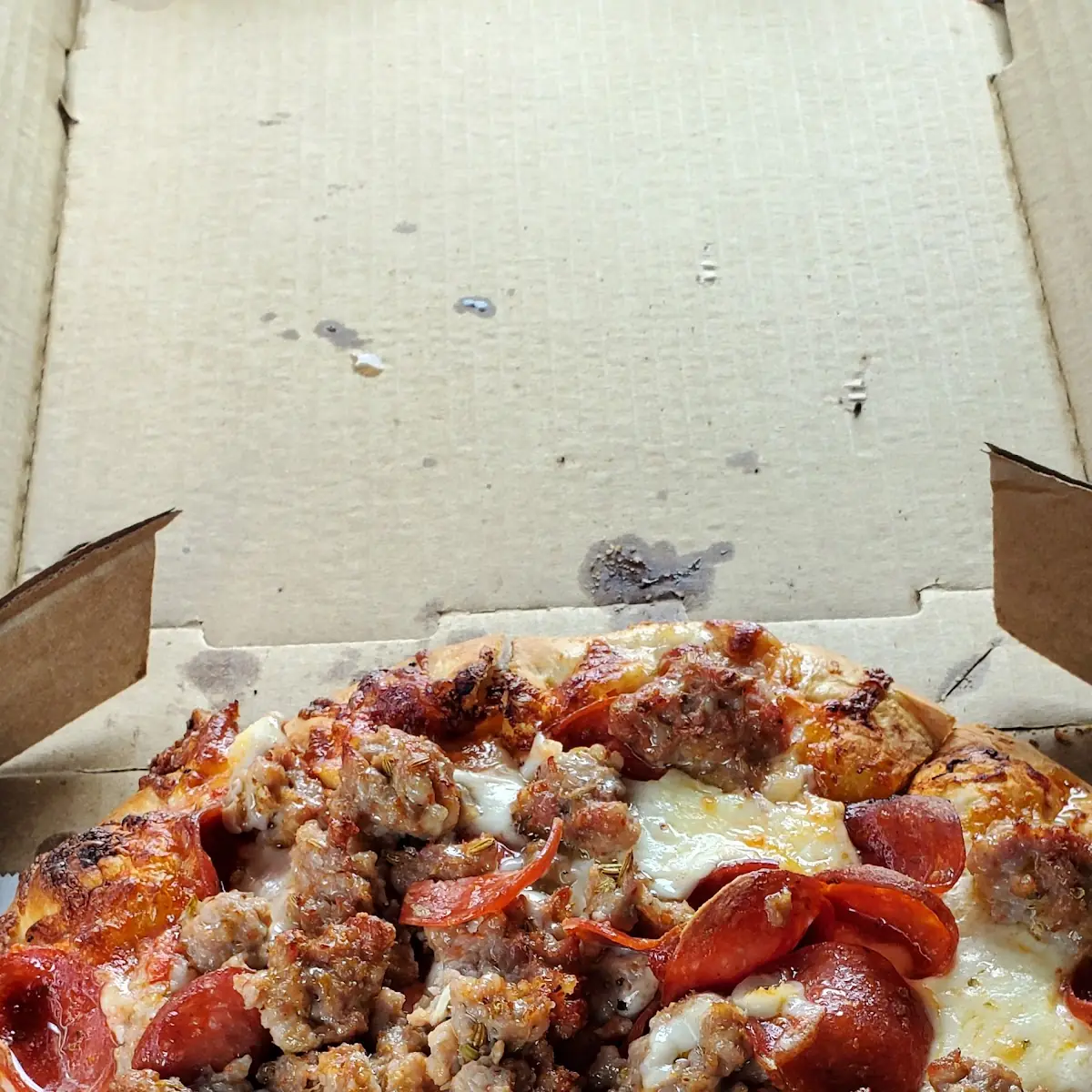Individual Pepperoni Sausage Pizza