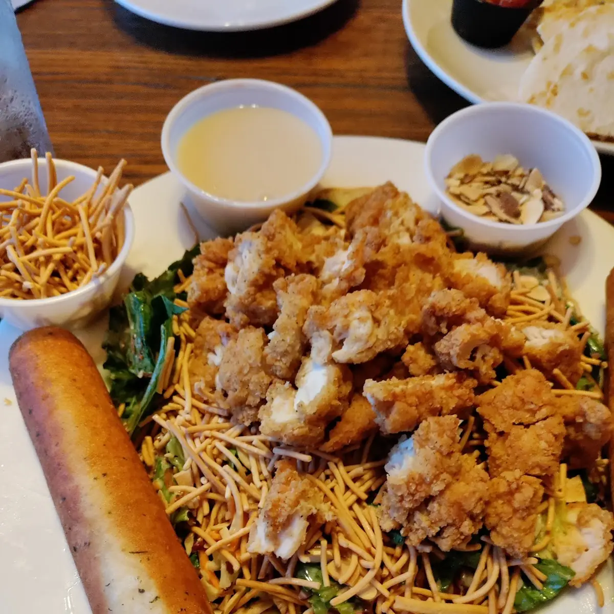 Oriental Chicken Salad & Bread Sticks