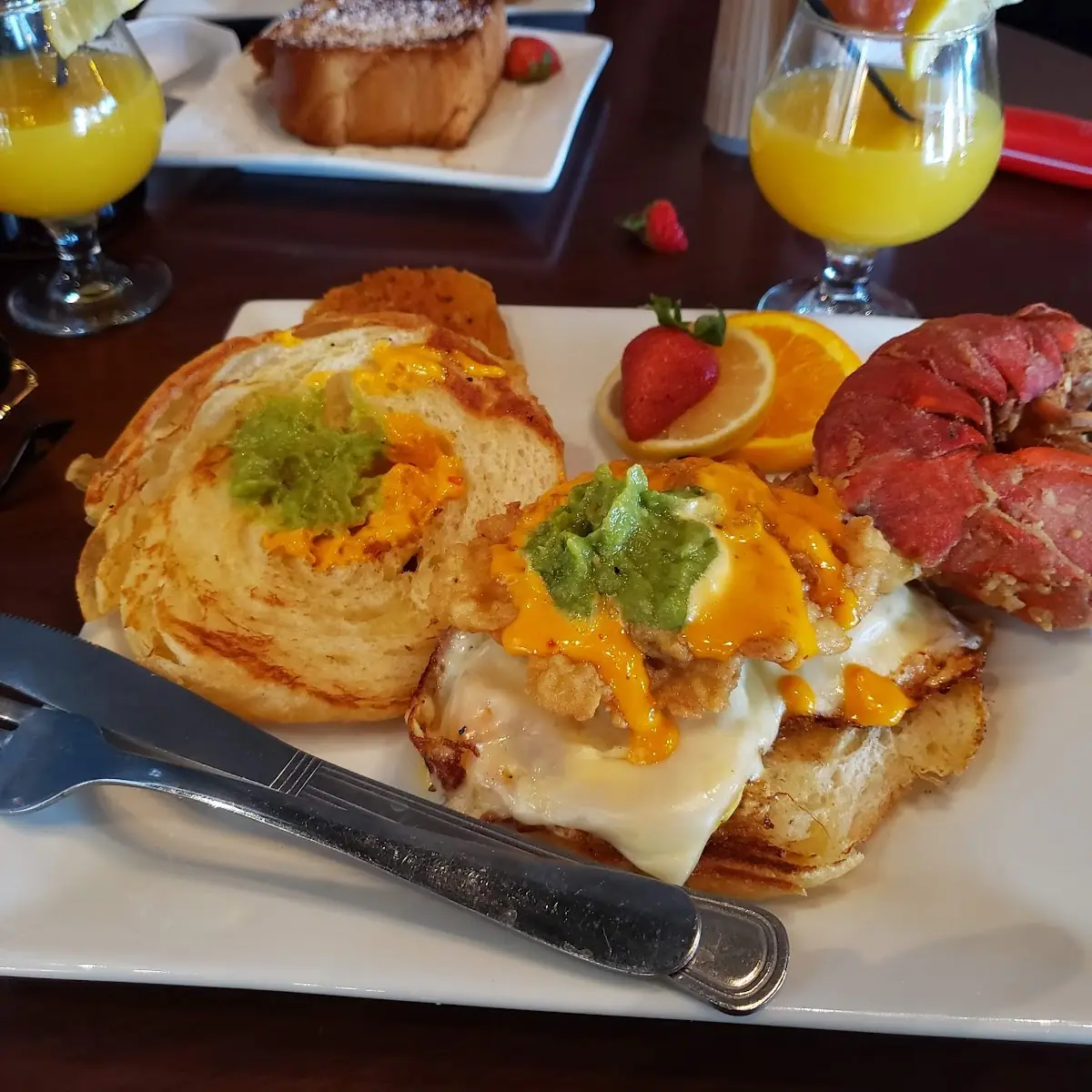 Lobster Egg and Cheese Croissant