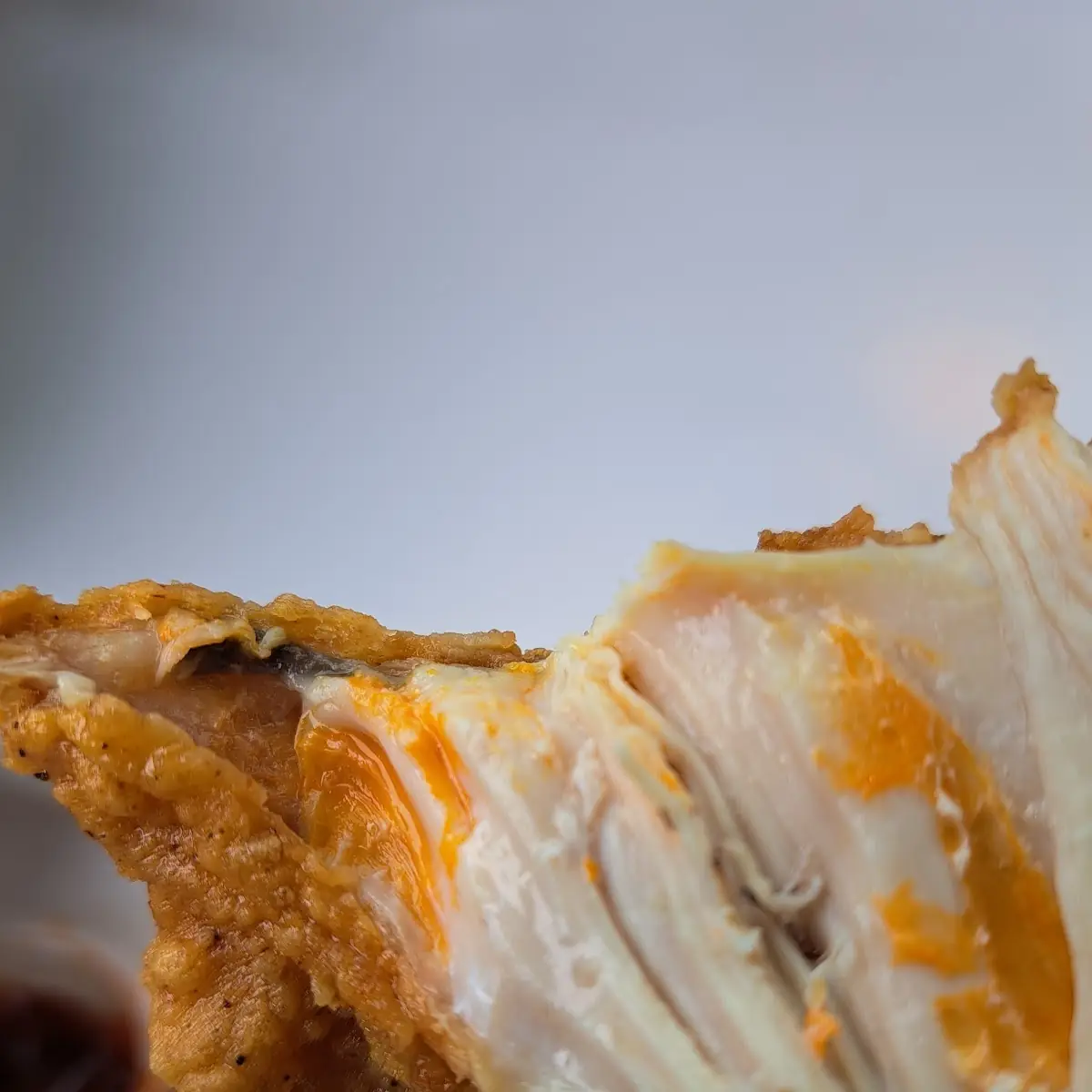 Fried Chicken Leg and Potato Wedges