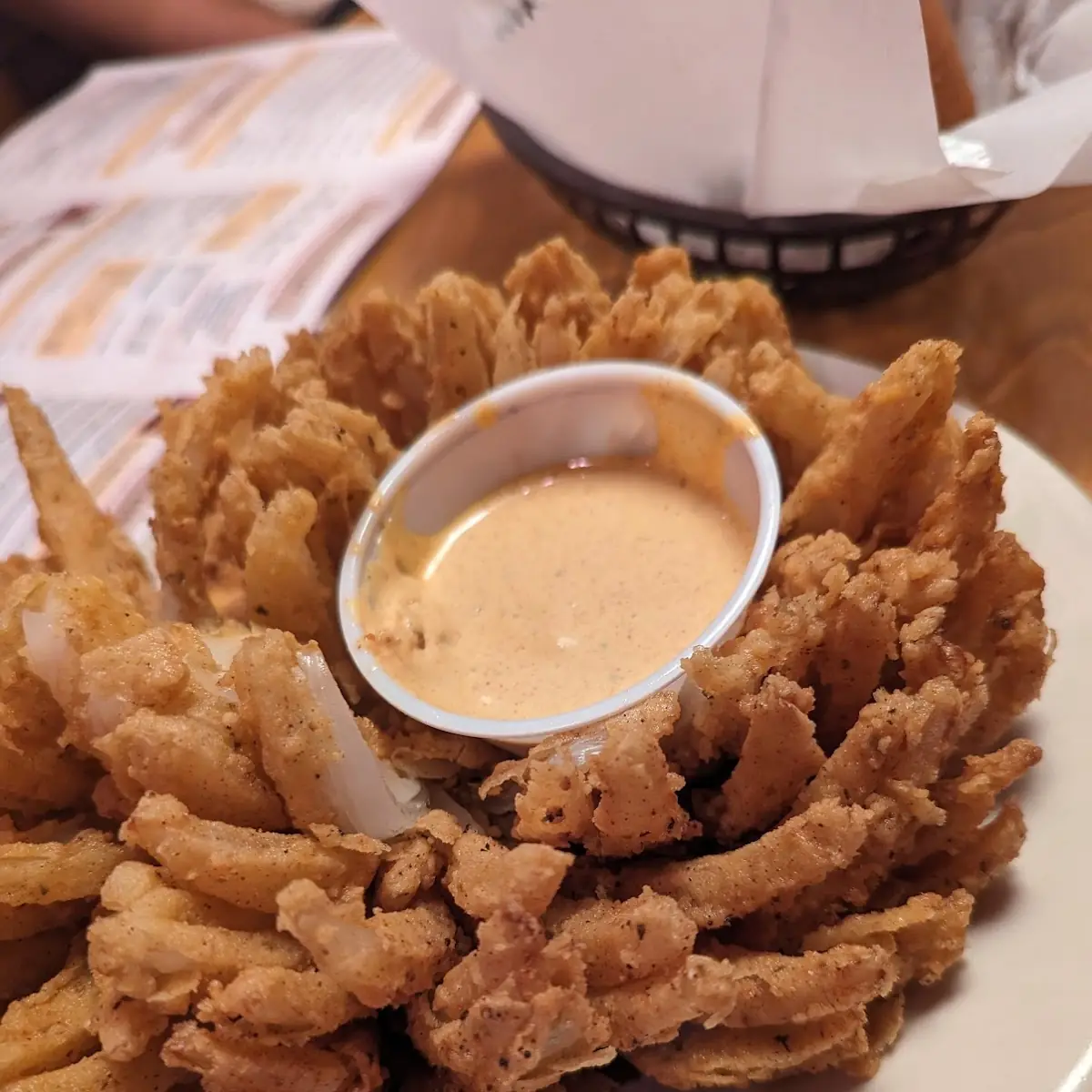 Fried Cactus Blossom with Dipping Sauce