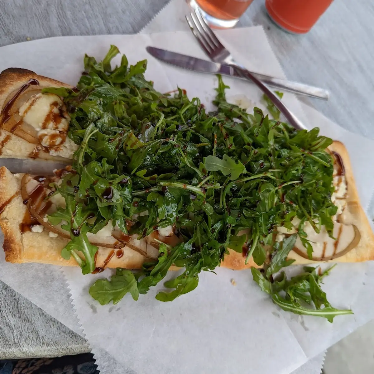 Pear and Goat Cheese Flatbread