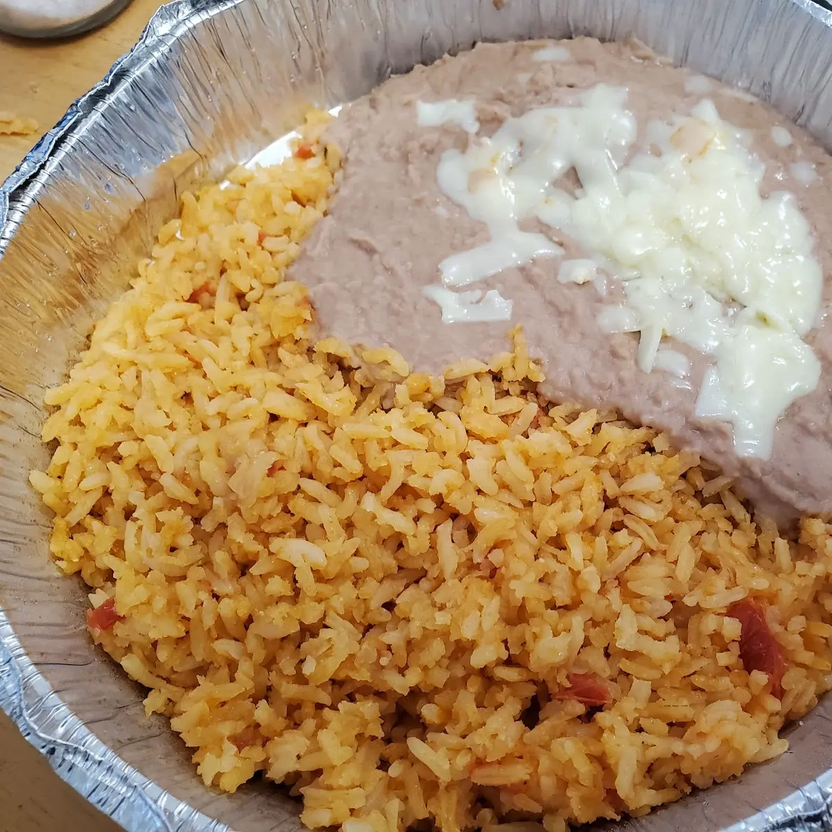 Spanish Rice and Refried Beans