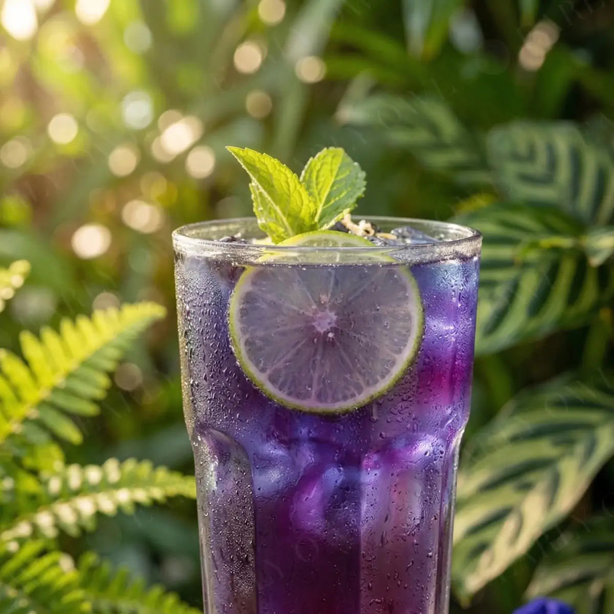 Lime Butterfly Pea Soda