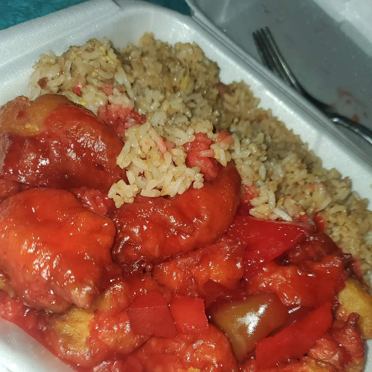 Sweet and Sour Chicken Fried Rice