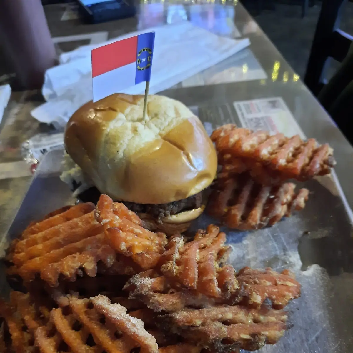 America Burger and Fries