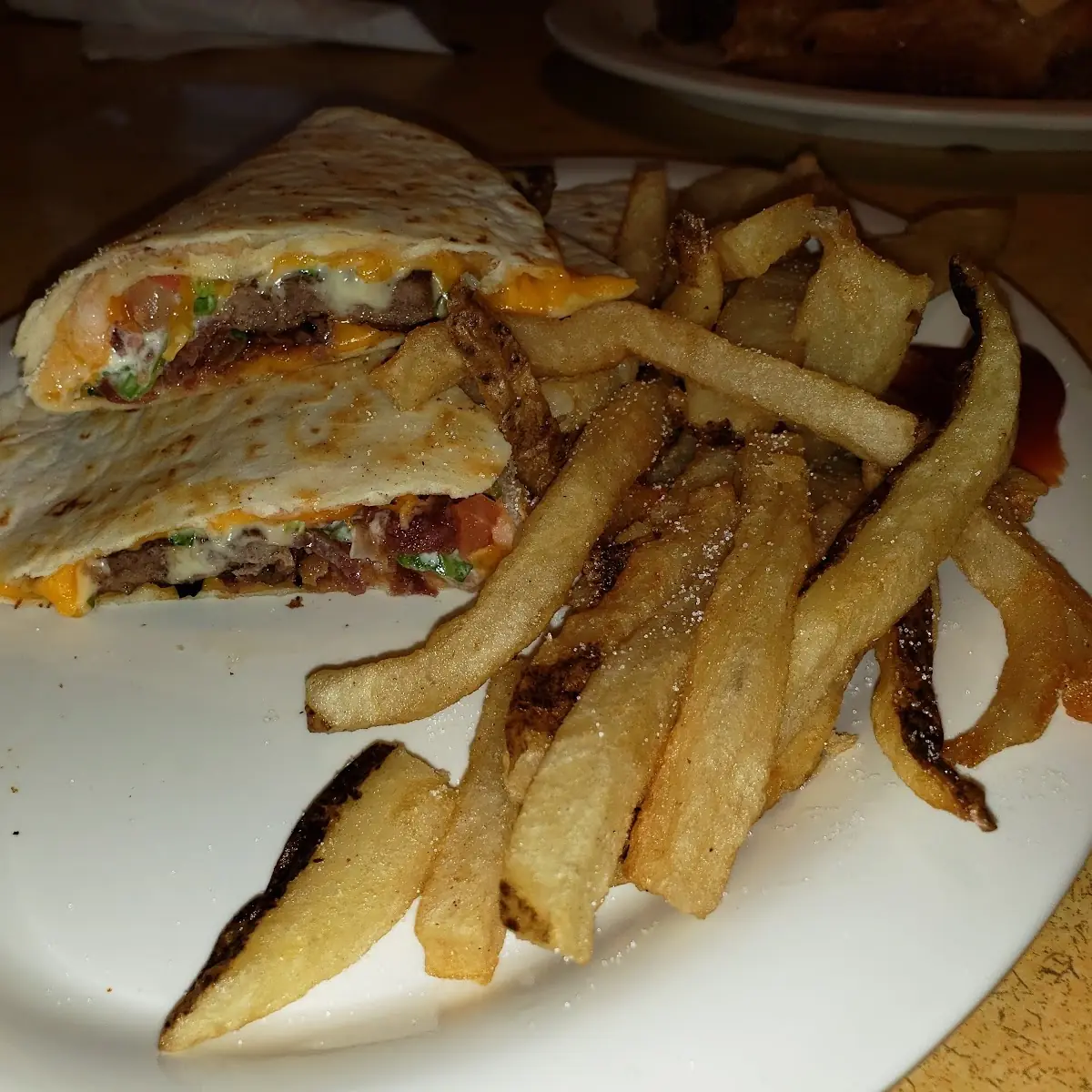 Quesadilla Burger w Fries