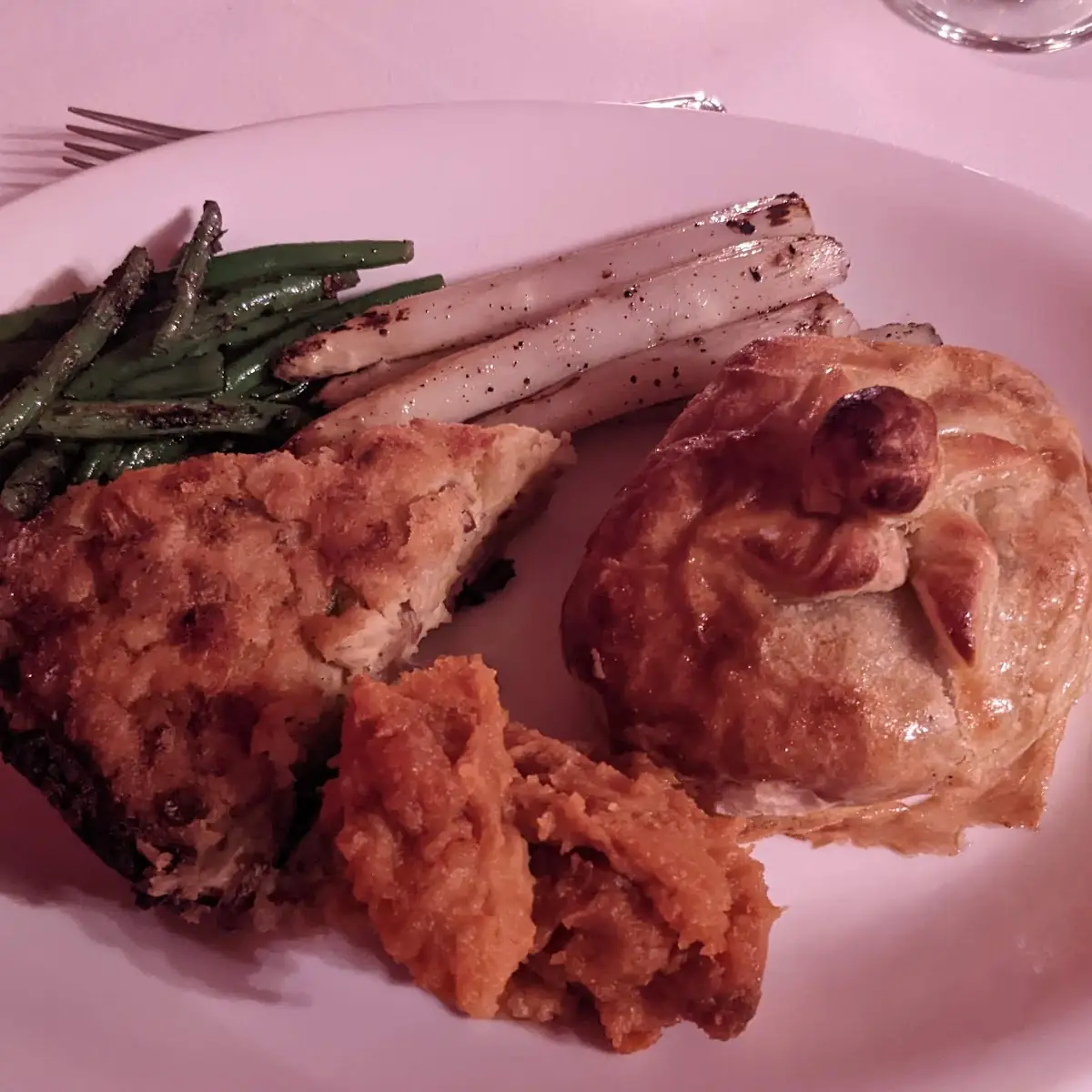 Beef Wellington White Asparagus Shepherd's Pie and Green Beans