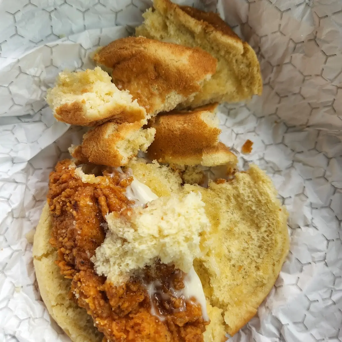 Breaded Chicken Egg & Cheese Biscuit