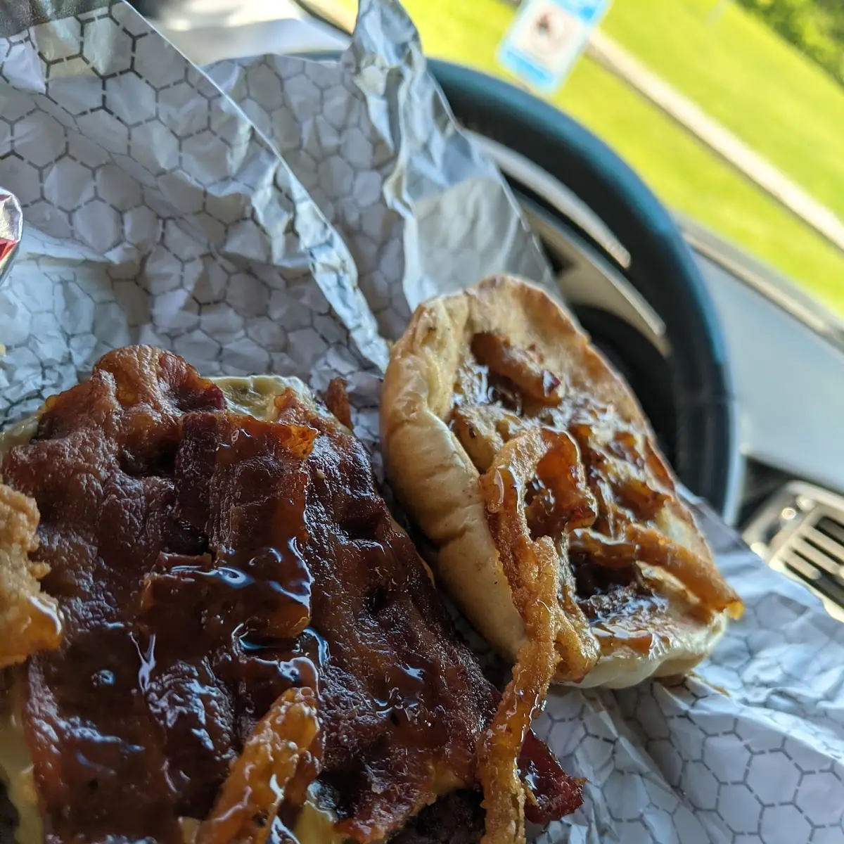 Bourbon Bacon Double Cheeseburger